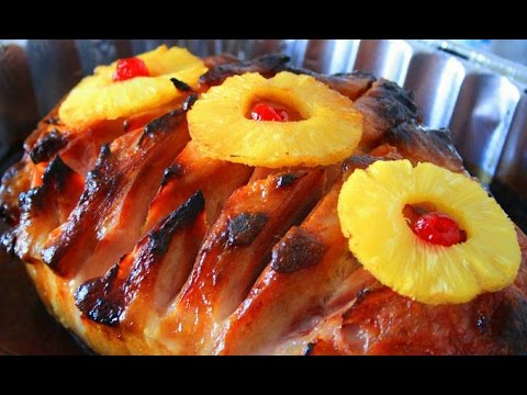 Como preparar Jamón con Piña al Horno paso a paso... - YouTube