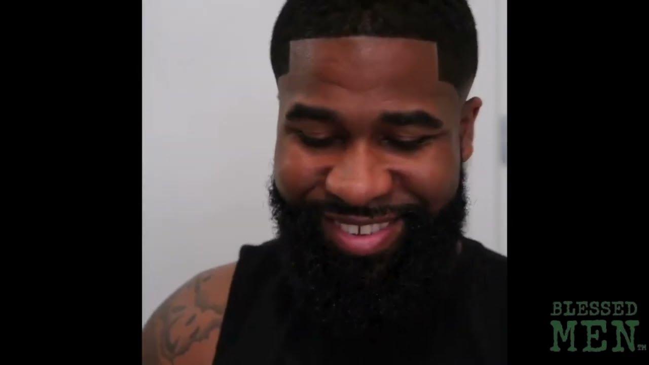  Beard Wash Routine and Beard styling routine using Blessed Men - YouTube