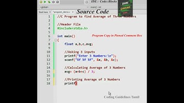 Program to find average of 3 numbers | C Program