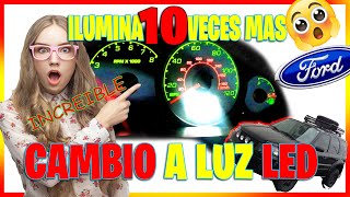 ford escape | CAMBIAR LUZ AL TABLERO de instrumentos | ¿Como poner luces LED al cluster ? ✅