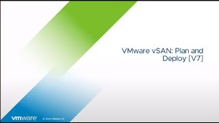 VMware vSAN Plan and Deploy 7 - 1 по 4 модули