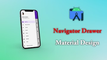 Navigation drawer android studio Material design 2022 | for beginners