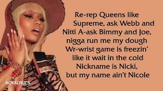 Nicki Minaj - Rake It Up [Verse - Lyrics] cut the check, buss it down, smugglebrickstochina- tiktok