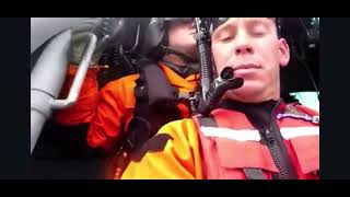 Coast Guard rescue swimmer deployment POV