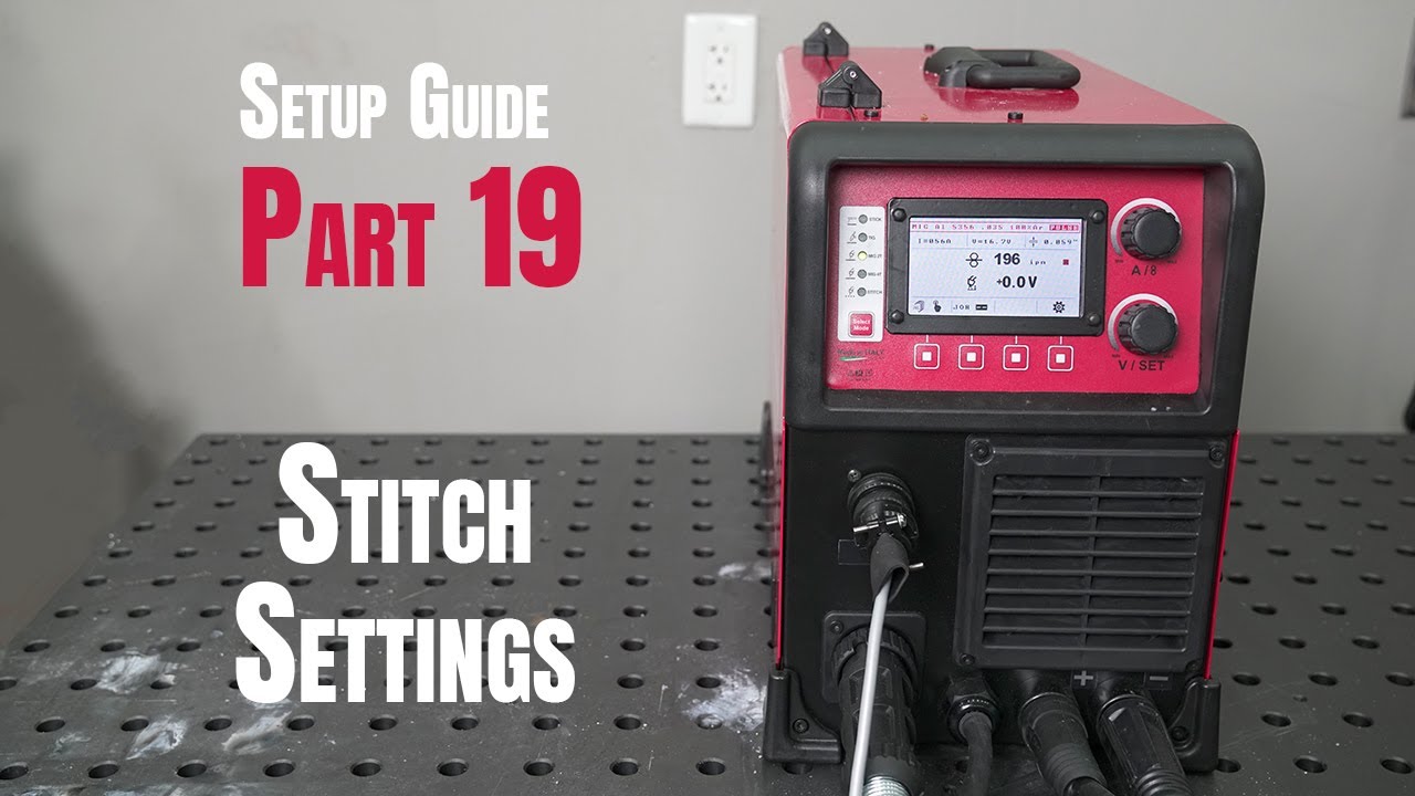 Stitch Settings (Pro Pulse 220 MTS – Setup Part 19)