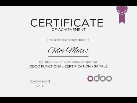 Odoo-v15 certification exam