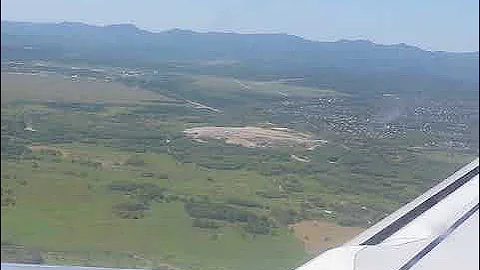 Landing at Yuzhno-Sakhalinsk Airport [Russia]