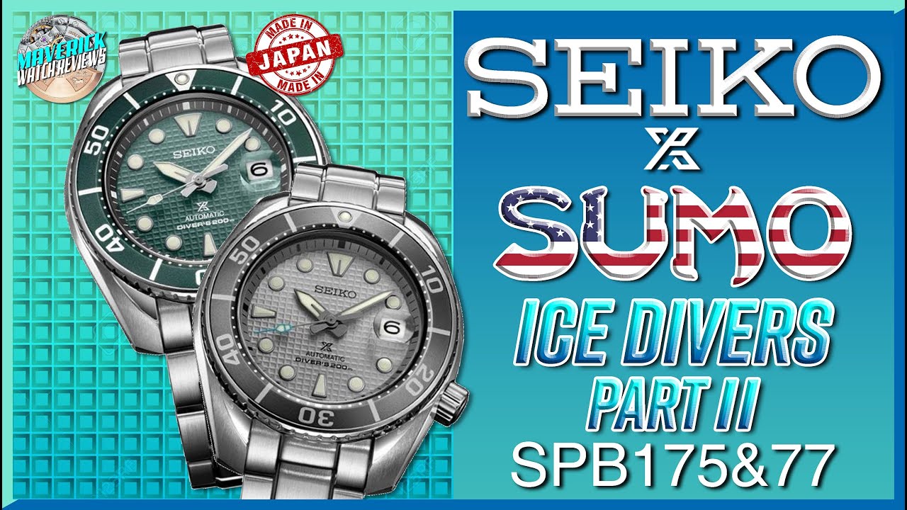 Team USA! | Seiko Prospex USA Exclusive Ice Diver Sumo 200m Automatic  SPB175 & SPB177 Quick Look - YouTube