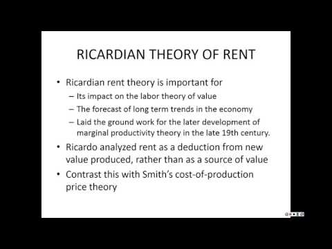 Video: David Ricardo - celebru economist