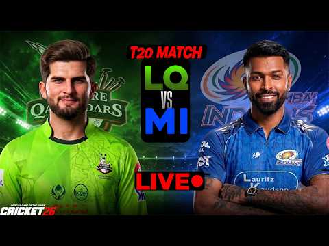 Lahore Qalandars vs Mumbai Indians - PSL vs IPL Match | Cricket 26 Live Gameplay
