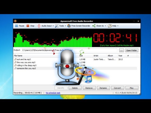 Explanation Mover present How to use Apowersoft Free Audio Recorder - YouTube