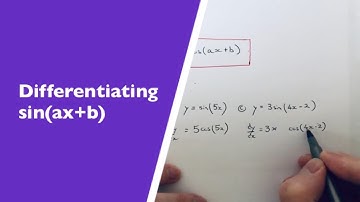 How To Differentiate sin(ax+b), Linear Functions Of Sine Like sin(2x+1)