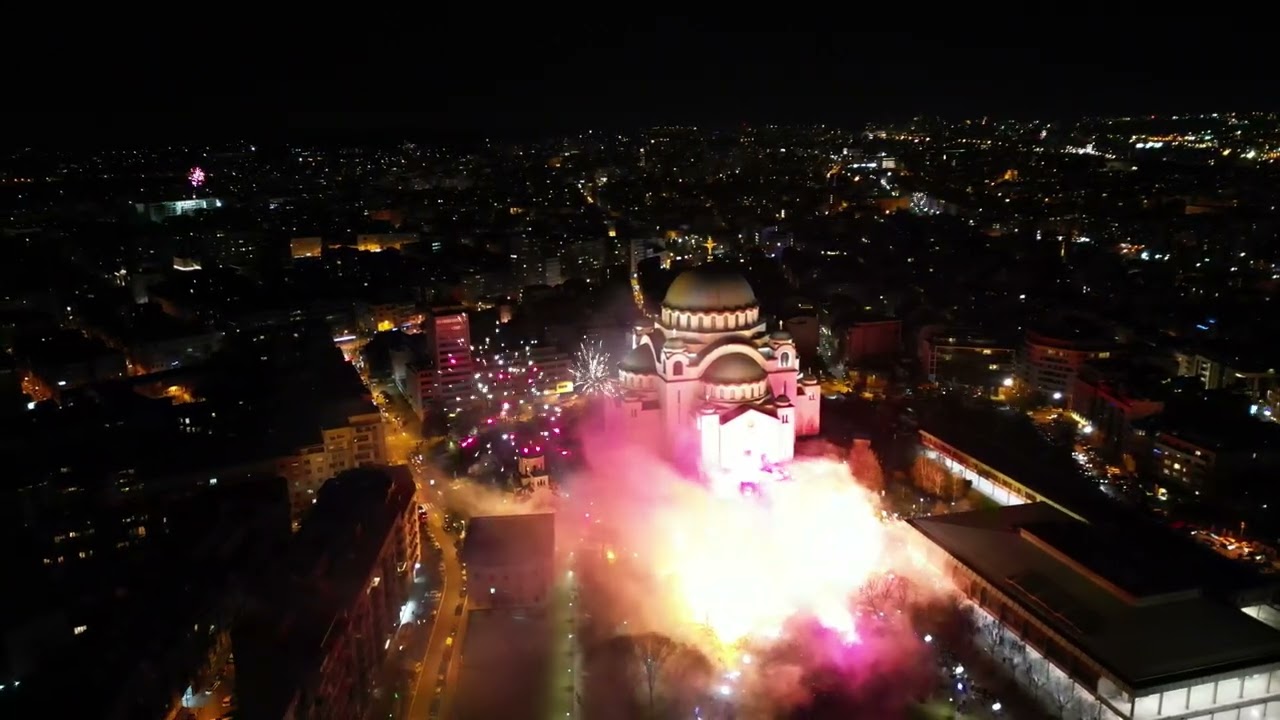 Mir Božiji Hristos se rodi . Hram Svetog Save 2024