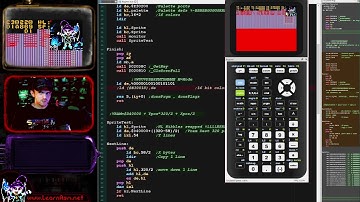 Lesson P2 - Bitmap Hello World and sprite drawing on the Ti-84 in 16 colors (4bpp)