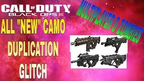 Black Ops 3 Multiplayer Camo "Glitch Duplicate Any Camo" All Guns!!! Cod Bo3 Glitches