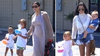 Kim And Kourtney Take Nori, Mason, Penelope And Reign To Kid's Gym