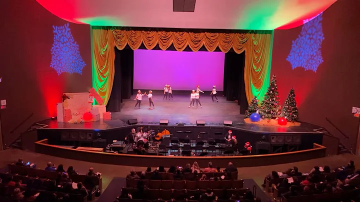 Colorguard performing at our Annual Holiday Concert