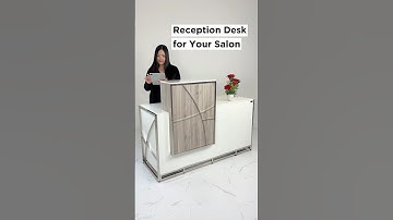 Modern design and plenty of storage, meet Lexor’s PRIVÉ Reception Desk: your perfect choice! #fyp