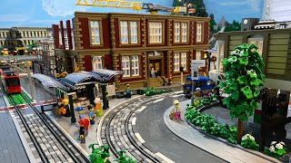 Wow | tram | gas station | LEGO® and Bricks  (Stadt Baustein)