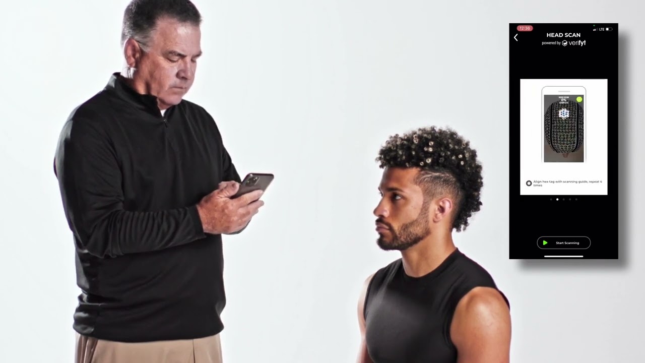 Vi Riddell How-To Use Riddell Head Scanning App - YouTube