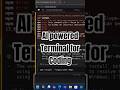 The GAME CHANGER AI powered Terminal #ai #terminal