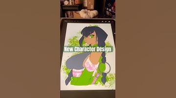 What should I name this new character?! #digitalartist #characterdesign #procreateart #animestyleart
