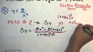Derivar con la regla de los 4 pasos (ej.5-6) - PARTE 1