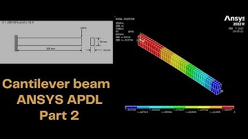 Cantilever beam | ANSYS APDL Simulation - Part 2