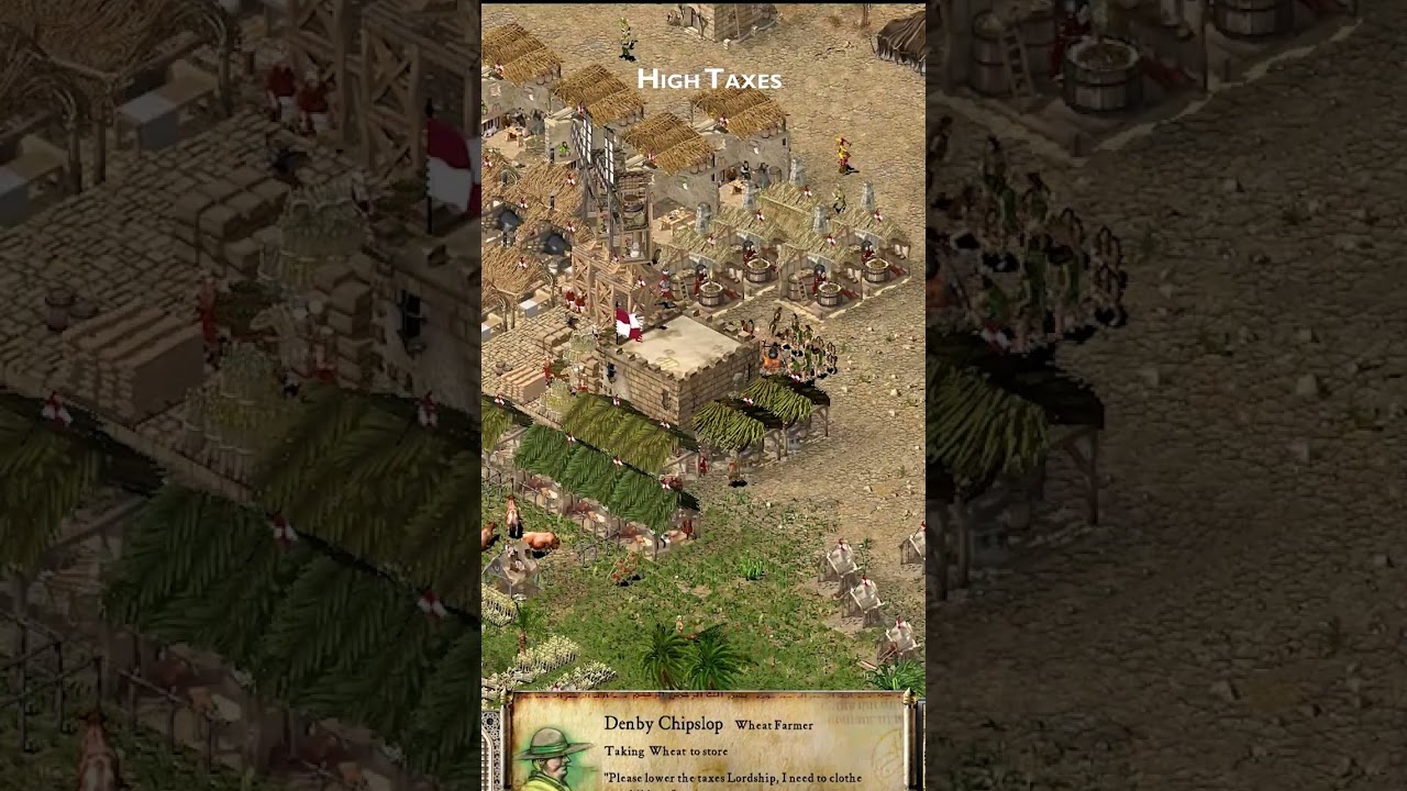 High TAXES -- Peasants complain | Stronghold crusader