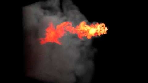 Blender 2.50 fire test