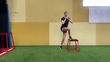 Lateral Lunge to Crossover Step Up