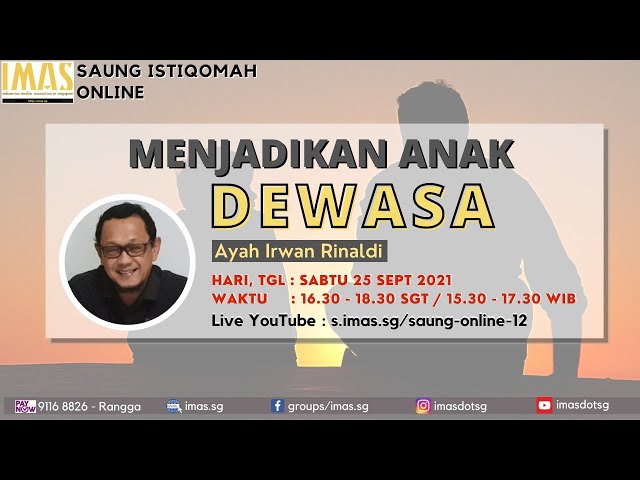 Saung Istiqomah Online IMAS #12 bersama Ayah Irwan Rinaldi class=