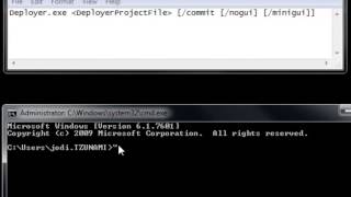How to Commit a Deployer Project Using the Command Line