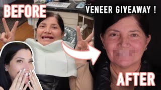 MY MOM'S INSANE VEENER TRANSFORMATION!!