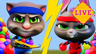 LIVE STREAM 🎬 Talking Tom 🔴 Water Balloon Battle 🐱 Cartoon for kids Kedoo Toons TV