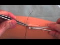 P-shaped suture making technique / Interrupted horizontal matress suture