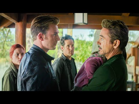 Steve, Natasha & Scott Meets Tony Stark Scene - Avengers: Endgame (2019) Movie Clip
