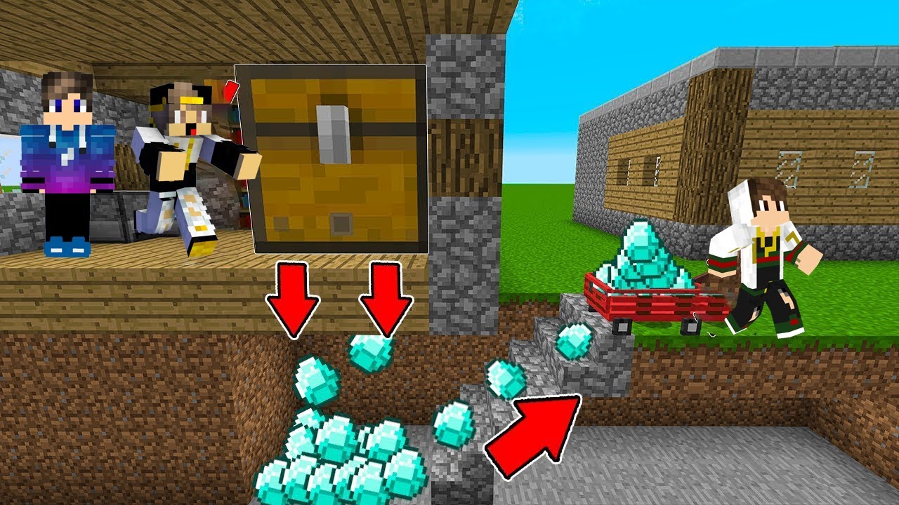 (فلم ماين كرافت : الاغنياء الطيبين والخادم السارق مع ستورم وفتحي (نهاية صادمة💔MineCraft Movie