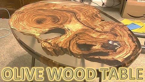Olive Wood Resin Coffee Table Part 2 - The Pour, the Plane and the Polish