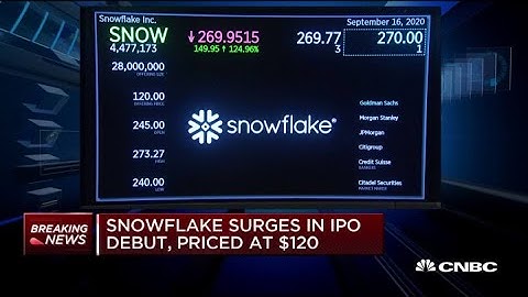 Snowflake begins trading in the biggest software IPO ever