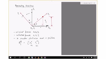 Robotics Lec2b: Representing positions and rotations (Spring 2019)