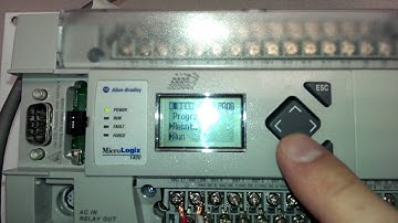Micrologix 1400 Change Run mode via LCD screen