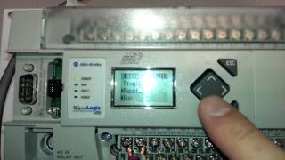 Micrologix 1400 Change Run mode via LCD screen