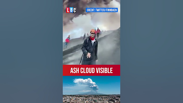 Tourists run for their lives as Mount Etna erupts | LBC