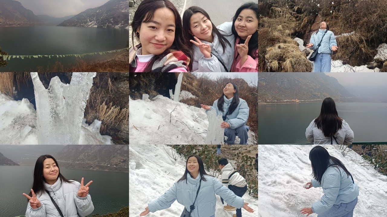 "Frozen dreams and Himalayan reflections Changu, Lake beauty."Gangtok|Sikkim|Tsongmo Lake|2025🤍🍀🫧✨