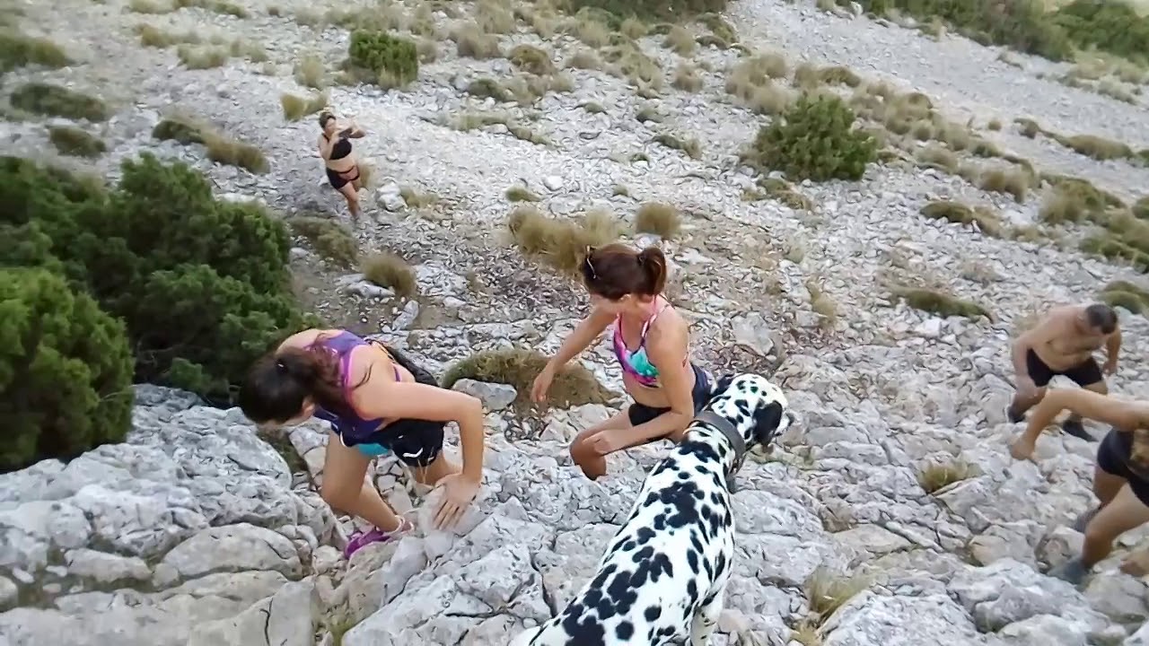 Gintraking, espectacular trepada de las chicas, Manoli sube como un cohete 077 trekking in georgia