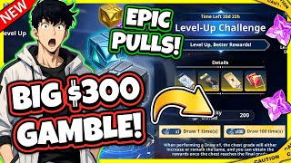 Epic Pulls Huge 300 Gamble Worth It Or Scam? Gamba Best Ever? Solo Leveling Arise