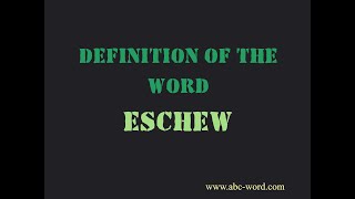 Definition of the word \