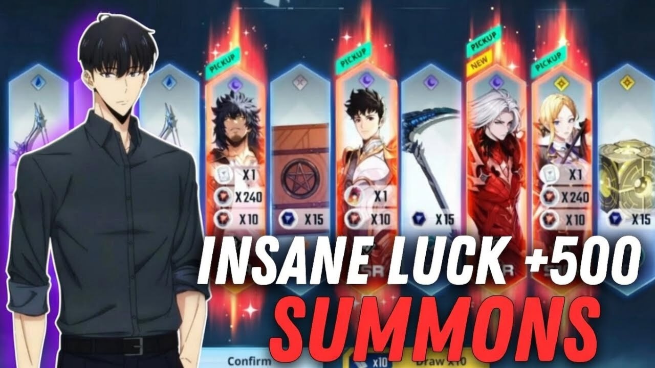 MASSIVE 500 DRAWS SUMMONING  IN MY ACCOUNT! [SOLO LEVELING ARISE]