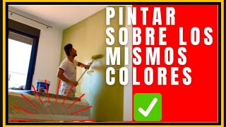Aprende CÓMO PINTAR UNA PARED EN EL MISMO COLOR QUE ESTÁ - CÓMO PINTAR UNA PARED EN COLOR FUERTE. ✅